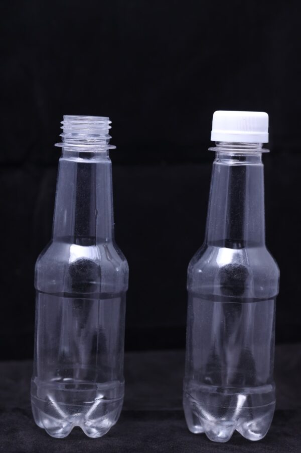 200ml PET JEERA Long Neck Transparent / Green Bottle